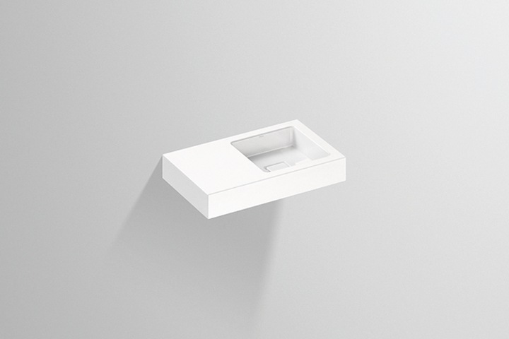 Actual product image Alape wash basin WT.QS525.R, rectangular W: 525mm H: 94mm D: 325mm, 4274000000, white (325 mm, 525 mm)