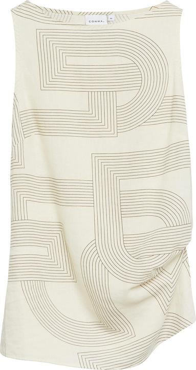 Immagine prodotto Comma Bedrucktes Leinen-Lyocell-Top mit Drapierungsdetail (34)