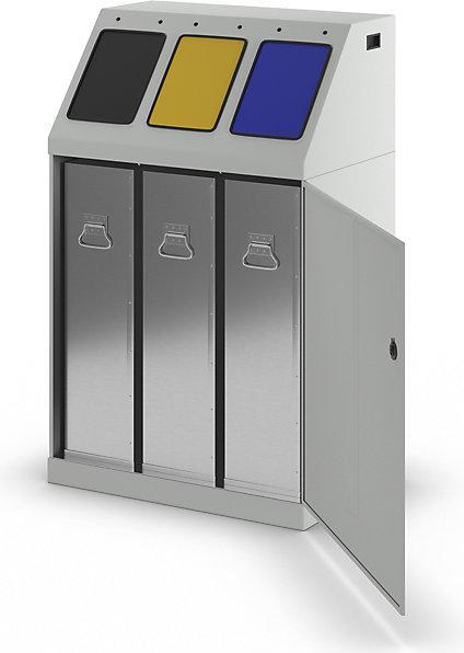 Actual product image kaiserkraft Recyclable material collector, steel (90 l)