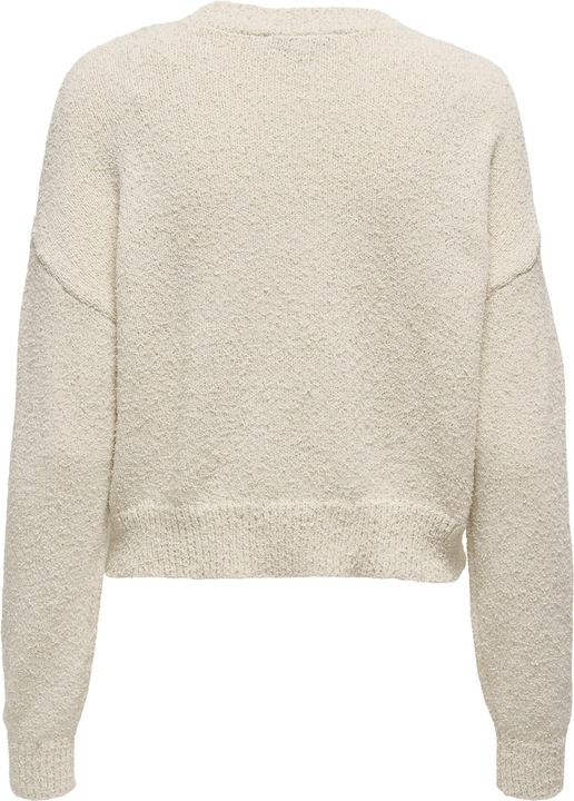 Produktbild Only Rundhals Gerippte Ärmelbündchen Tief angesetzte Schulter Pullover Strickpullover (L)
