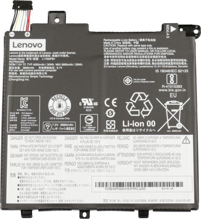 Image du produit Lenovo 5B10W67379 (2 cabines, 4000 mAh)