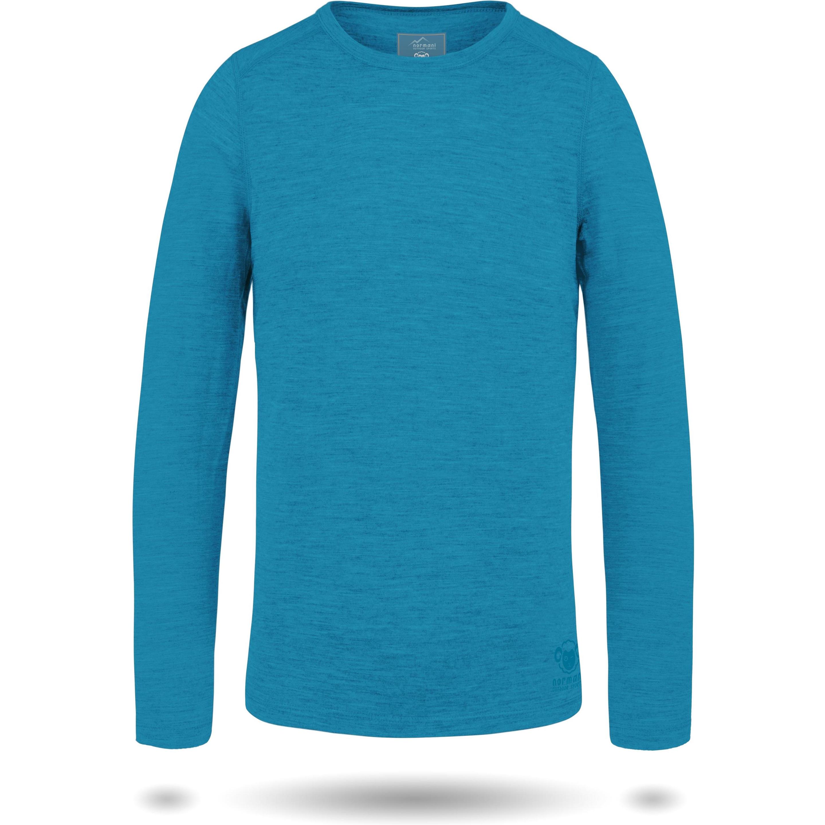 Normani, Herren, Funktionsunterhose, Kinder Merino Thermo Unterwäsche - 6560 (146, 152), Blau, 146, 152
