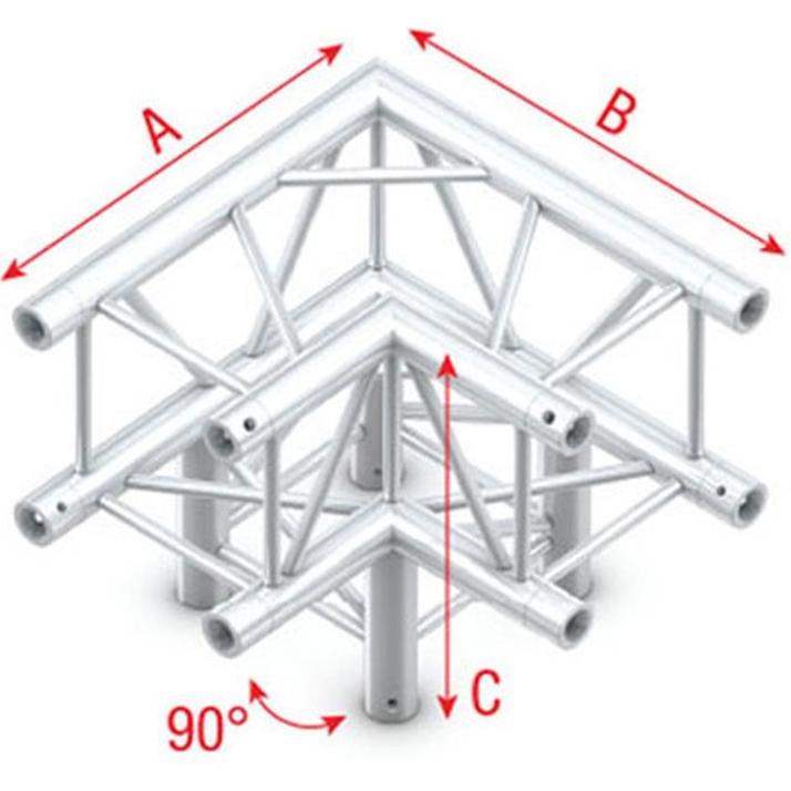 Showtec Corner 3-way 90°, Montage Lichttechnik