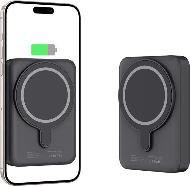 Immagine prodotto Tech Powerbank techninės apsaugos PB11 LifeMag 10000 mAh Juodas (10000 mAh, 15 W)