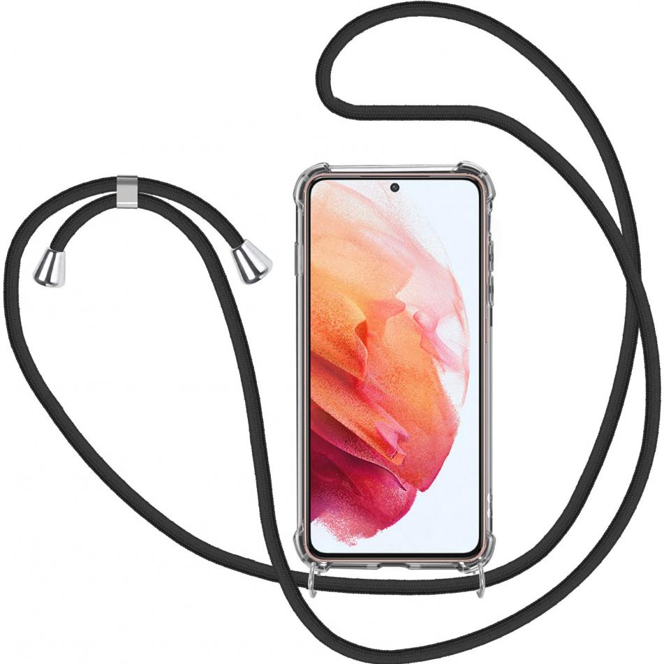 Screenguard Samsung Galaxy S21 Loopster Necklace Hülle, Handykette, Transparent