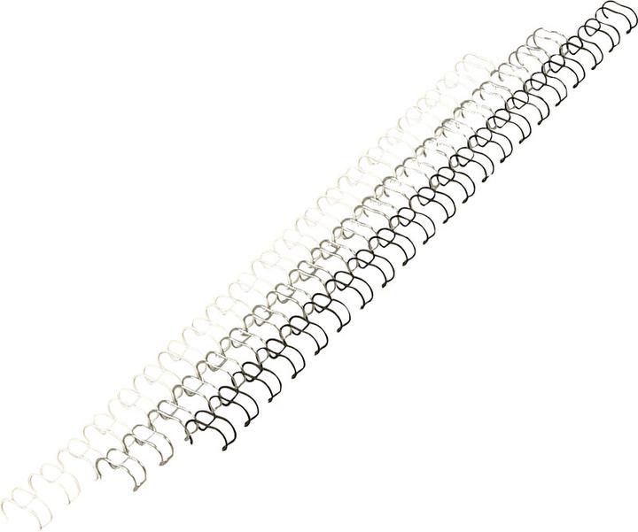Produktbild GBC Binderücken Draht, 8 mm, 21 Ringe, silber