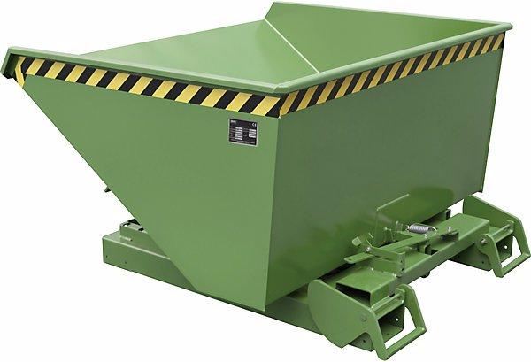 Immagine prodotto eurokraft pro Contenitore ribaltabile automatico, capacità 0,6 m³, verde RAL 6011. (600 l)