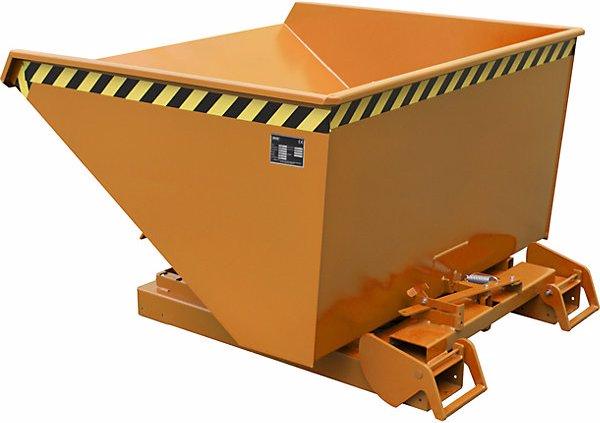 Immagine prodotto eurokraft pro Contenitore ribaltabile automatico, capacità 1,2 m³, arancione RAL 2000. (1200 l)