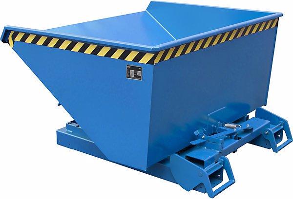 Immagine prodotto eurokraft pro Contenitore ribaltabile automatico, capacità 0,6 m³, blu RAL 5012. (600 l)