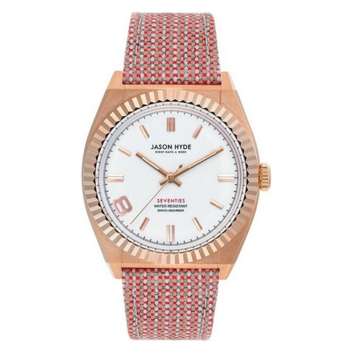 Jason Hyde, Horloge, Dameshorloge JH20012 (Ø 36 Mm), Goud, Wit, Rood, (36 mm)
