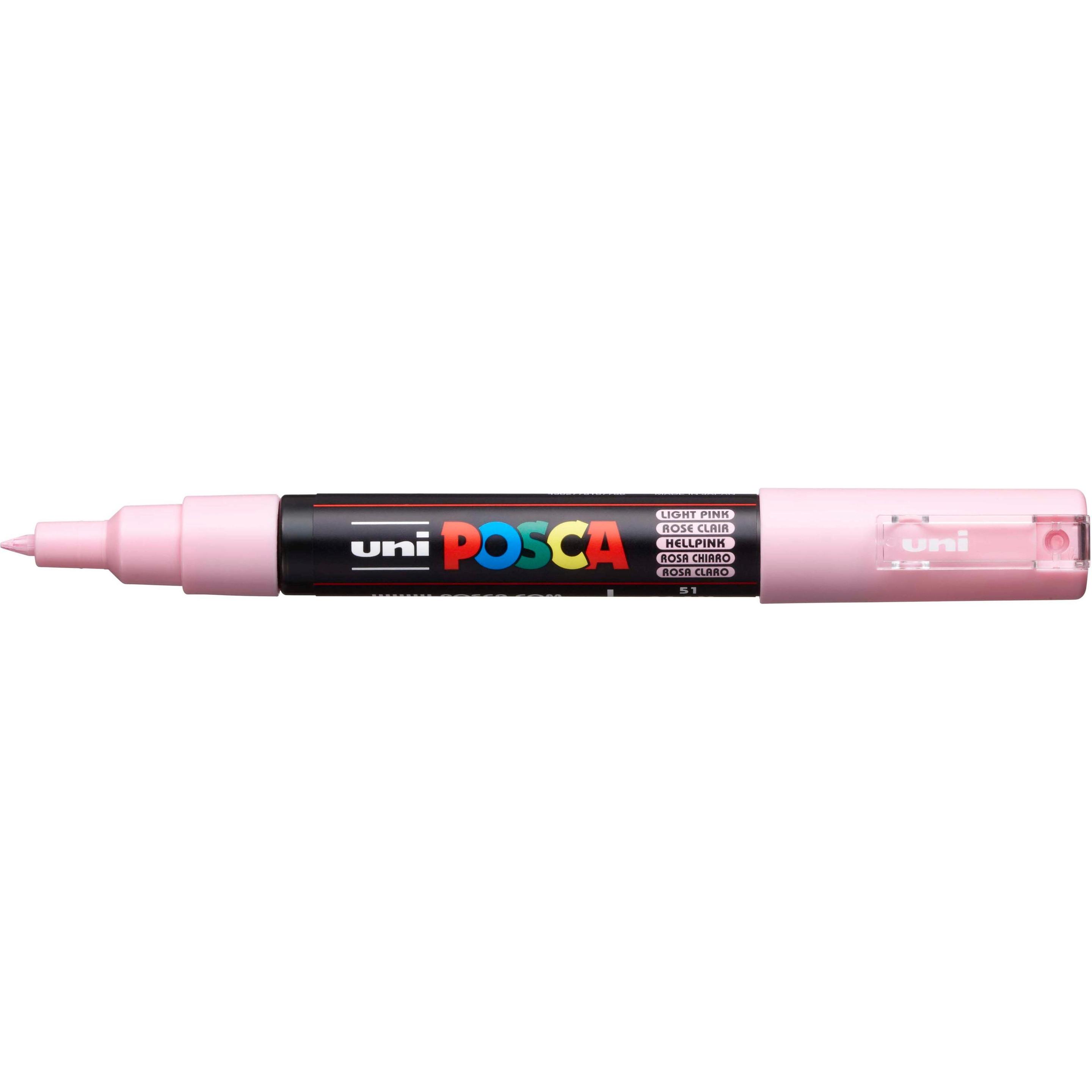 6x Posca, Marker, Marker PC-1M Rundspitze (Rosa, 0.70 mm, 1 x)