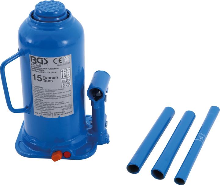 Actual product image BGS Hydraulic Bottle Jack 15 t
