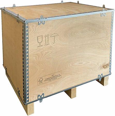 Image du produit Durbiano srl Caisse pliante en bois, avec semelles, L x l x h 780 x 580 x 580 mm, à partir de (1 x)