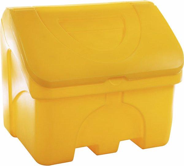Actual product image eurokraft basic Storage and grit container, capacity 400 l, yellow. (400 l)