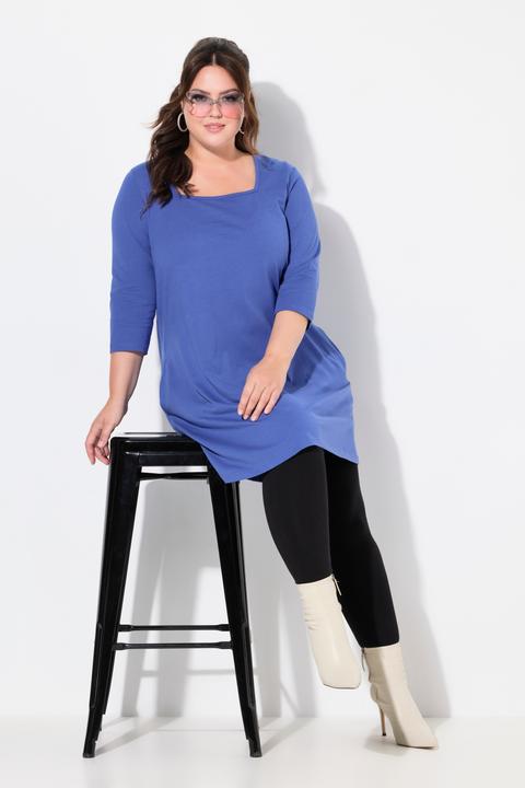Produktbild Ulla Popken Longshirt, A-Linie, Carré-Ausschnitt, 3/4-Arm (62)