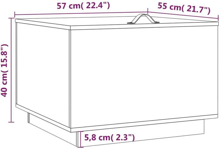 Actual product image vidaXL Aufbewahrungsbox (55 cm, 3x)