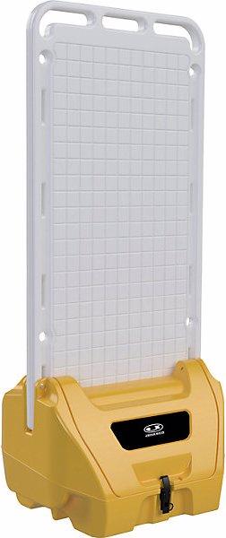 Actual product image Jonesco Mobile universal partition, with cover, seal, latch, yellow.