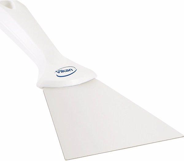 Fincke Grattoir manuel à lame en inox, largeur 100 mm, lot de 10, blanc.
