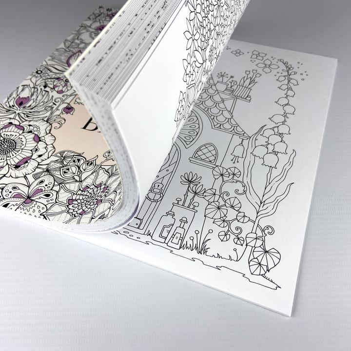 Actual product image A paradise full of flowers: colouring book for adults