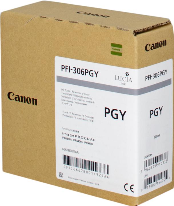 Produktbild Canon Tinte Large Format photo grey Orig.Nr. PFI-306PGY (GY, LBK)