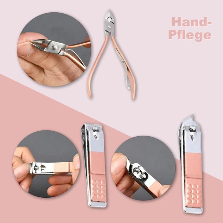 Image du produit Hermex Set de manucure Ciseaux à ongles pour pédicure Ciseaux à ongles pour soins des ongles Points noirs