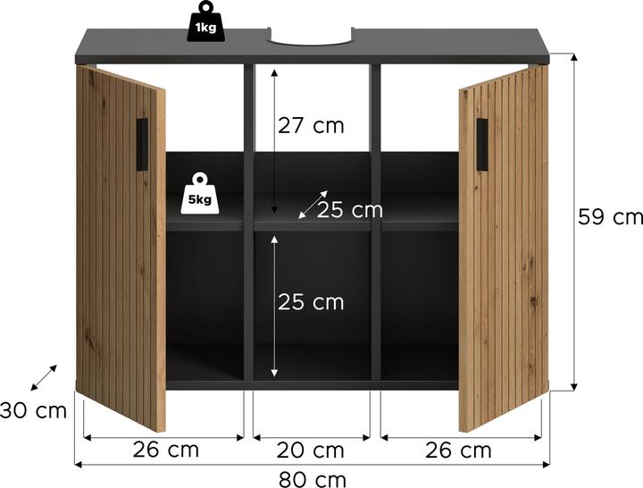 Produktbild Xonox Home Mone (80 x 30 x 59 cm)