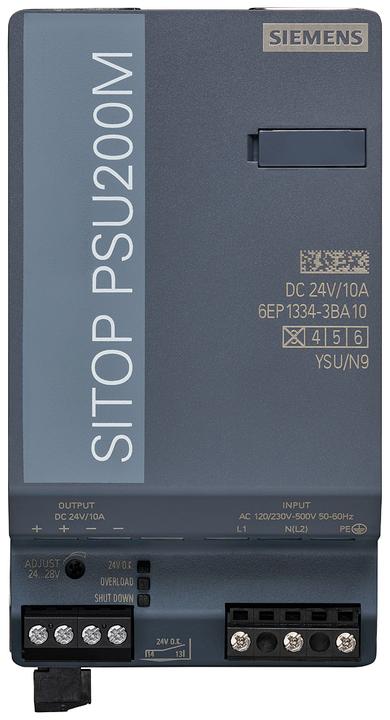 Produktbild Siemens SITOP DIN Rail Power Supply, 24Vdc, 10A