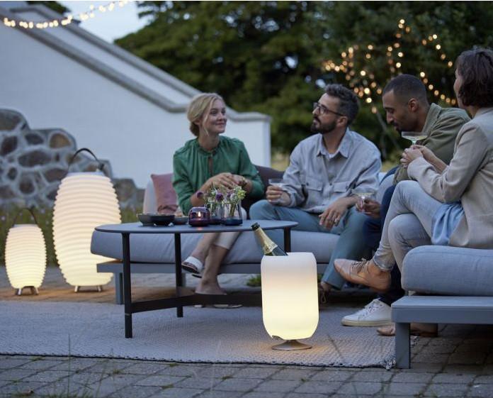 Actual product image Kooduu Speaker lamp cup holder Atmos brass (10 h, Rechargeable battery operated, Battery operated)