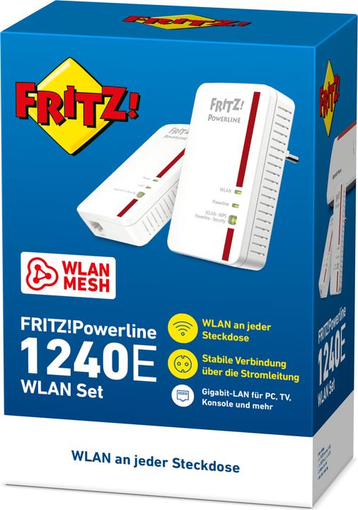 Actual product image FRITZ! Powerline 1240E WLAN set (1200 Mbit/s)