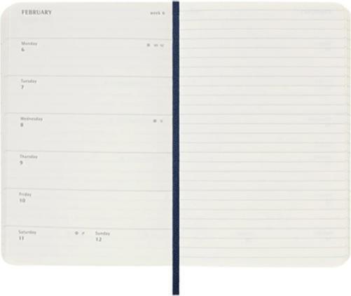 Produktbild Moleskine 18 Monate Wochen Notizkalender 2023/2024, Pocket/A6, 1 Wo = 1 Seite, rechts linierte (9 x 14 cm)