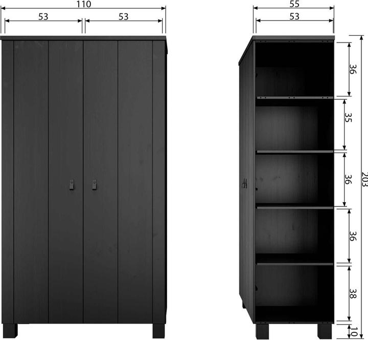 Produktbild Woood Ties (111 x 55 x 202 cm)