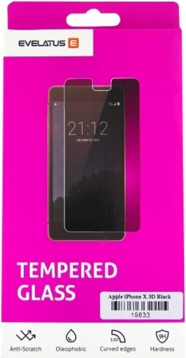 Produktbild Evelatus iPhone XS Max/11 Pro Max 3D Black (1 Stück, Apple iPhone XS Max, Apple iPhone 11 Pro Max)