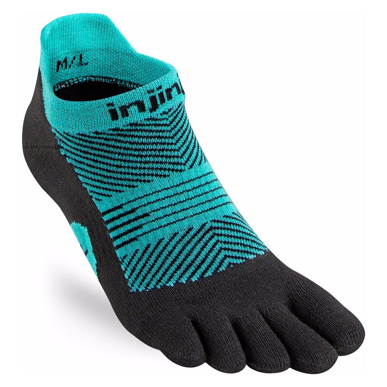 Injinji, Damen, Sportsocken, Lightweight Socken (35 - 40), Schwarz