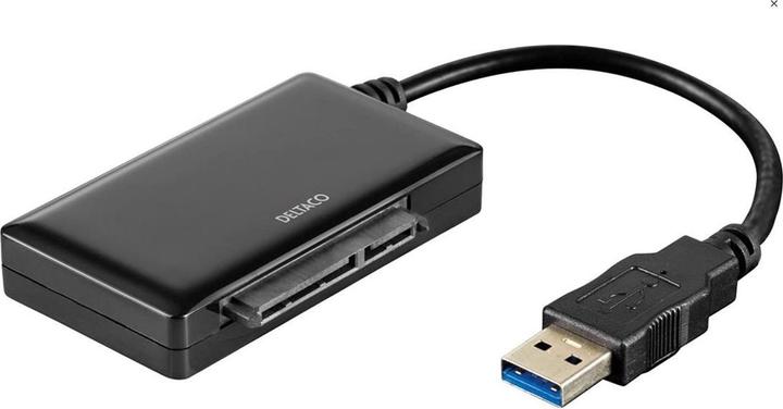Deltaco usb 3.0 to sata 6gb/s adapter for 2.5/3.5 hdd black (USB 3.0)
