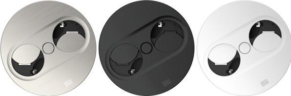 Produktbild Bachmann Einbausteckdose Twist 2 rund