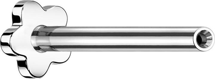 Produktbild Star Piercing Micro Threadless Labret-Stab Blume silber (Titan, ohne Messing)