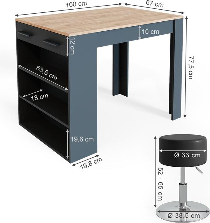 Image du produit Vicco Repose avec 2 tabourets