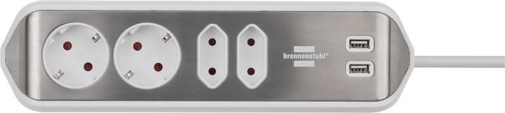 Actual product image Brennenstuhl Corner socket strip (4x, CEE 7/16, 2 m)