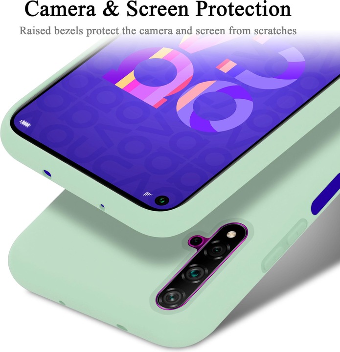 Actual product image Cadorabo TPU Liquid Silicone Case Cover (Huawei Nova 5T, K20, TCL 20S)