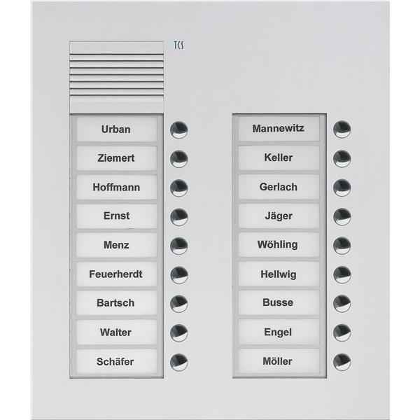 TCS, Klingel + Türsprechanlage, PUK18/2-EN Audio AuÃenstation PUK 18 Tasten 2-spaltig UP