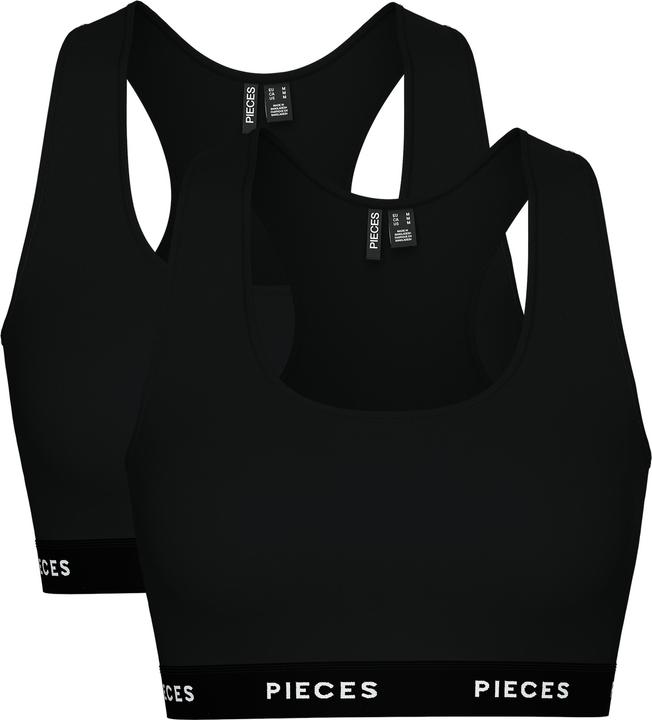 Pieces Pclogo Lady Top 2 Pack Noos Bc