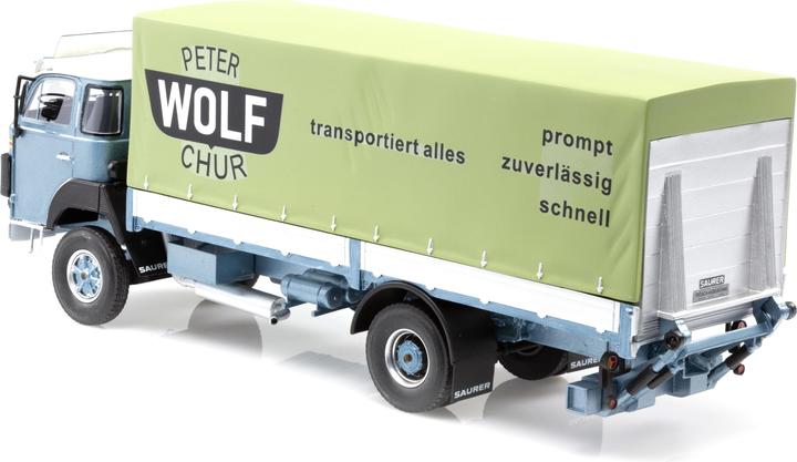 Produktbild AutoCult Saurer D250B Pritsche Plane Peter Wolf Chur