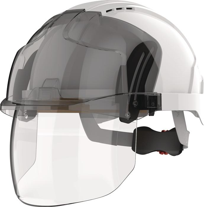 Actual product image Industrial helmet EVOÂ® VISTAshieldÂ® white/smoke ABS EN 397,EN 50365 (One size)