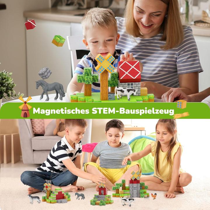 Image du produit Demolike 110-teilige Magnetblöcke Minen-Set