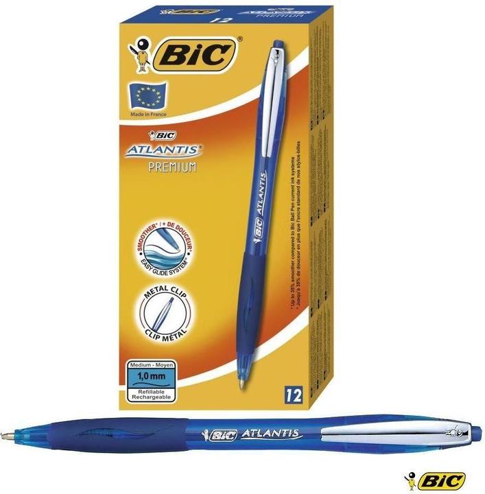 Produktbild Bic Kugelschreiber ATLANTIS Soft 0.4 mm Schreibfarbe (12x)
