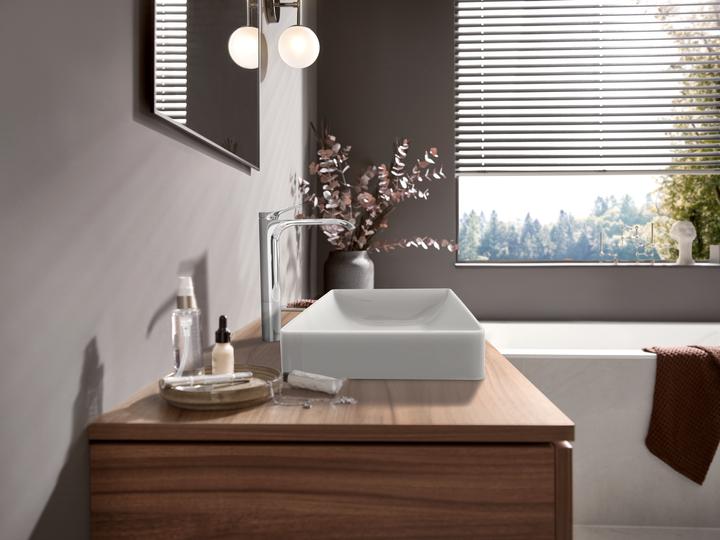 Actual product image hansgrohe HG EH-WT-MI VIVENIS 250 without pop-up waste chrome