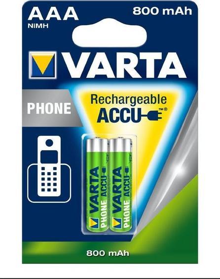 Immagine prodotto Varta Ricaricare il telefono Accu (2 pz., AAA, 800 mAh)