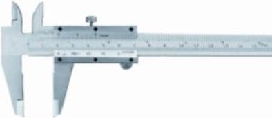 Actual product image Helmuth A. Jensen Mib skydelaere 150mm w/fjeder - 1/20 nonius rustfri matforkromet