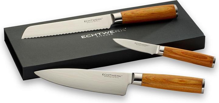 Produktbild Echtwerk Damastmesser Set 3-tlg