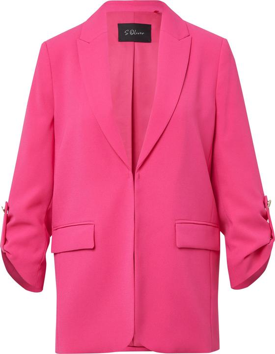 Produktbild S.Oliver Indoor-Blazer Crêpe-Blazer mit 3/4-Ärmeln und Raff-Details (34)